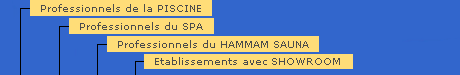 Répertoire français de la piscine, du spa et du sauna.