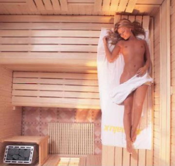 Une séance de sauna pour se détendre