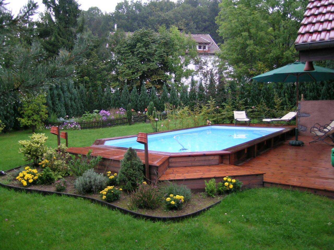 Photo piscine ou spa de PROMO PISCINE BOIS, partenaire d'Eauplaisir