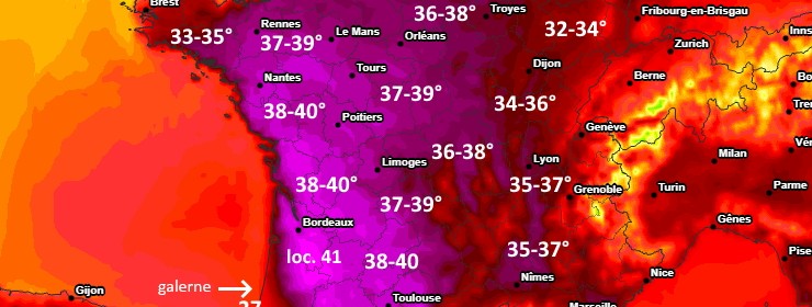 Canicule semaine 7 août 2020 en France