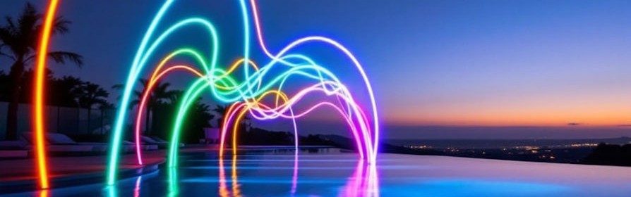 Néons leds flexibles pour éclairage piscine et spa